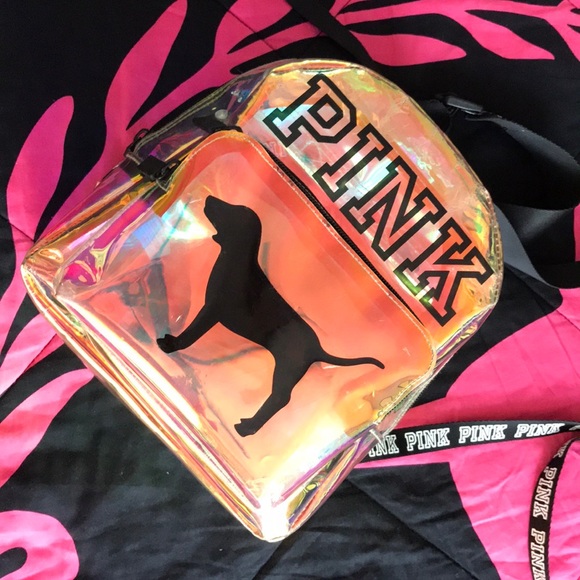 PINK Rare Holographic Backpack